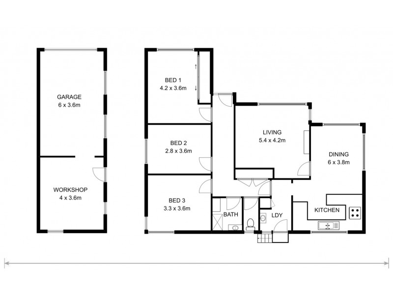 5 Young Street, Glenorchy TAS 7010 Floorplan