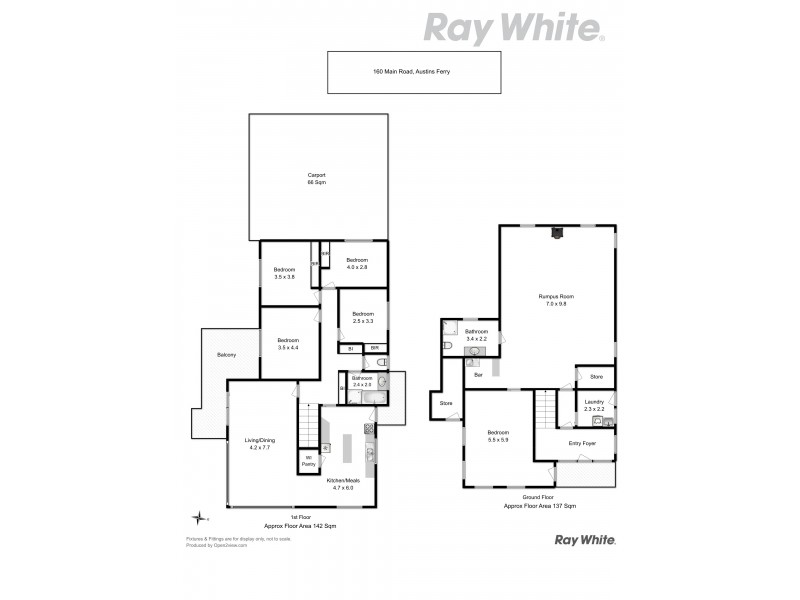 160 Main Road, Austins Ferry TAS 7011 Floorplan