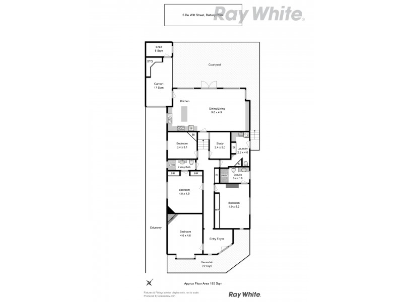5 De Witt Street, Battery Point TAS 7004 Floorplan