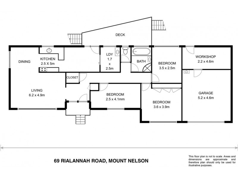 69 Rialannah Road, Mount Nelson TAS 7007 Floorplan