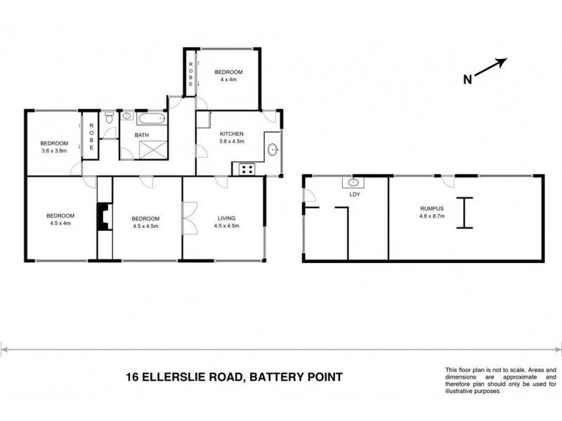 16 Ellerslie Road, Battery Point TAS 7004 Floorplan
