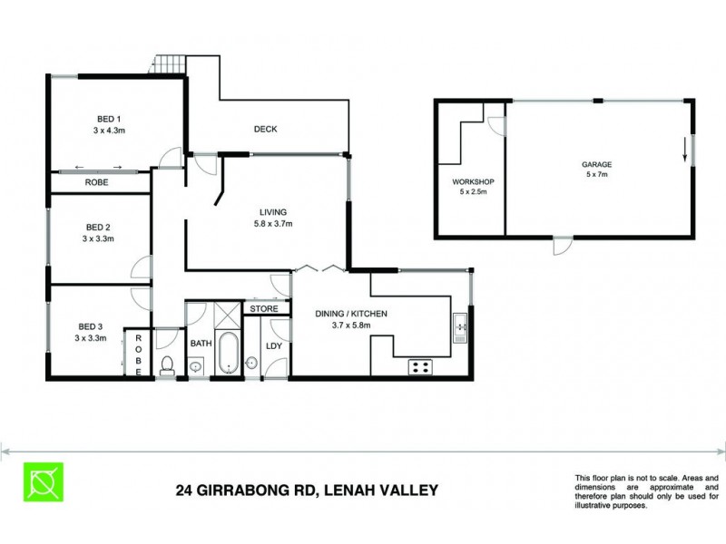 24 Girrabong Road, Lenah Valley TAS 7008 Floorplan