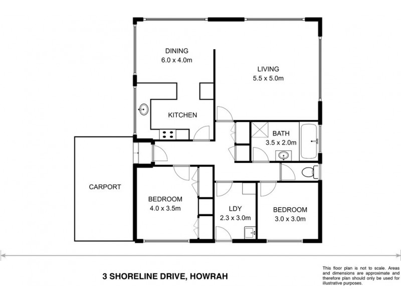 3 Shoreline Drive, Howrah TAS 7018 Floorplan