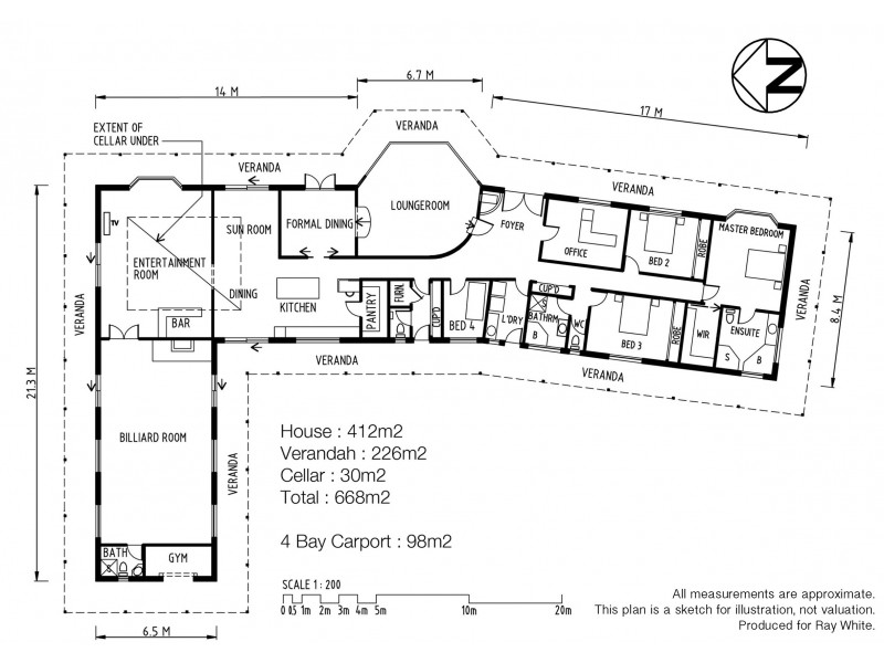 ‘ Bariloche ‘, Orford TAS 7190 Floorplan
