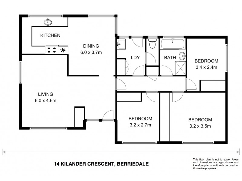 14 Kilander Crescent, Berriedale TAS 7011 Floorplan