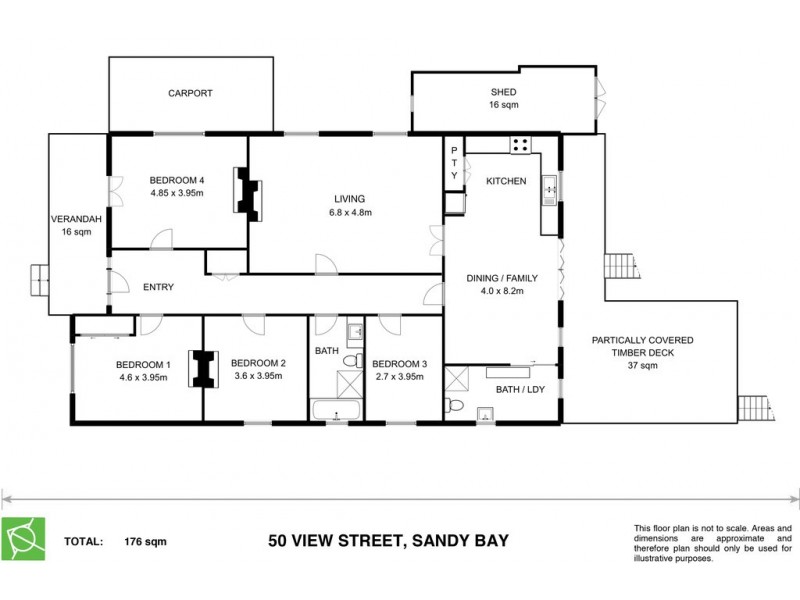 50 View Street, Sandy Bay TAS 7005 Floorplan