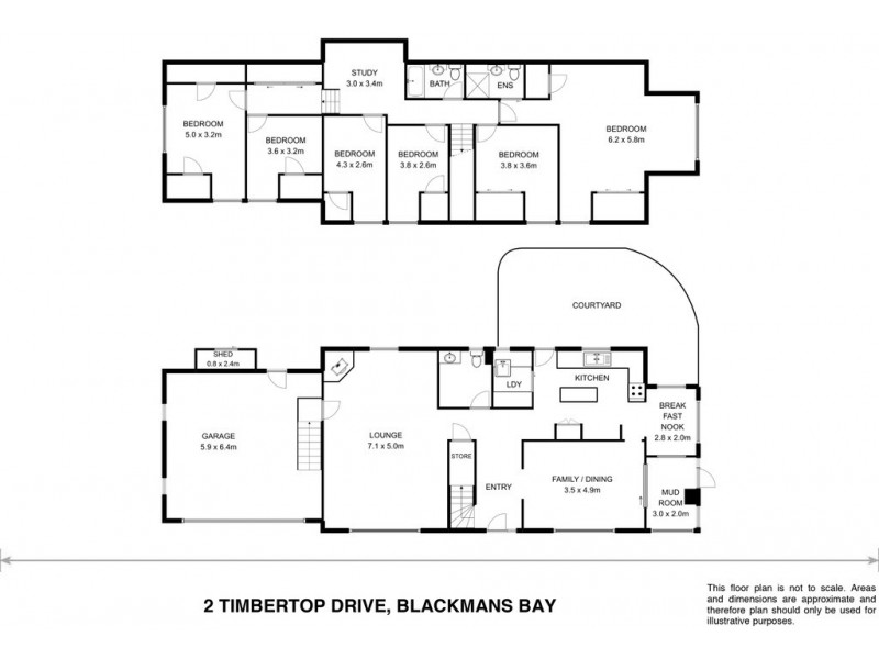 2 Timbertop Drive, Blackmans Bay TAS 7052 Floorplan