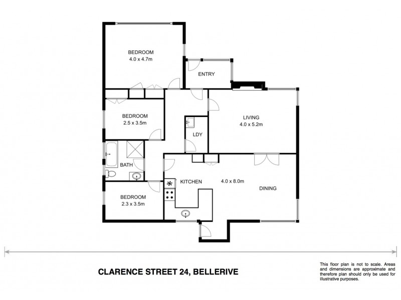24 Clarence Street, Bellerive TAS 7018 Floorplan