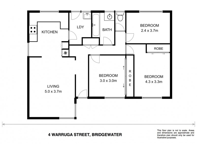 4 Warruga Street, Bridgewater TAS 7030 Floorplan
