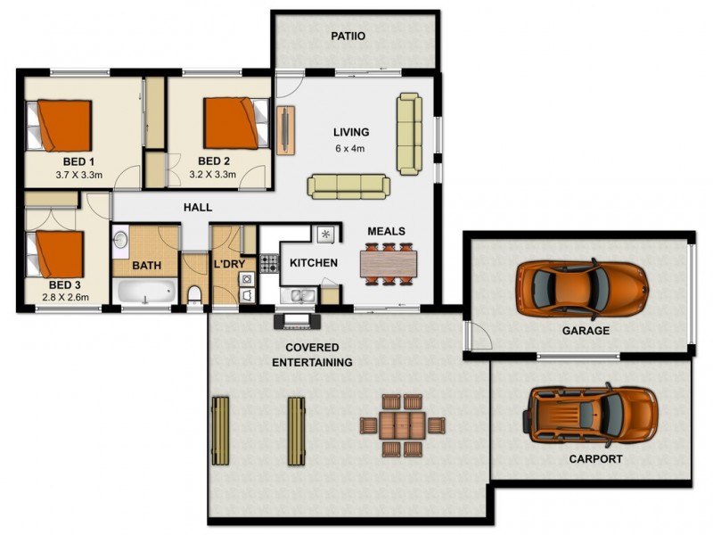 45 Monmouth Street, Eagleby QLD 4207 Floorplan