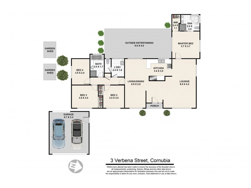 3 VERBENA STREET, Cornubia QLD 4130 Floorplan