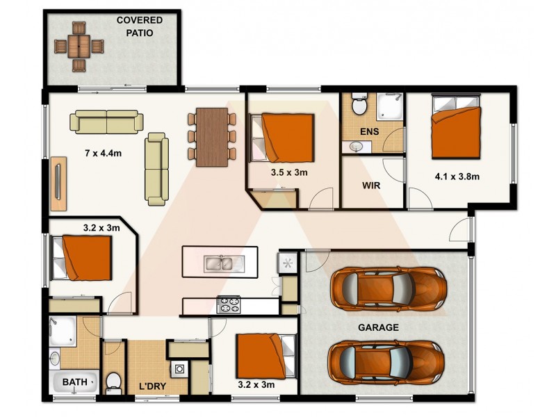 19 Kite Crescent, Eagleby QLD 4207 Floorplan