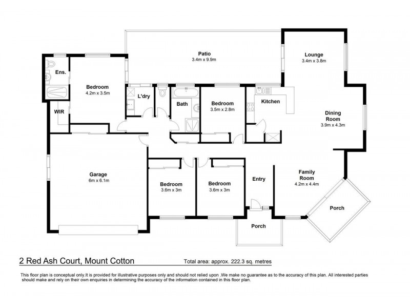 2 Red Ash Court, Mount Cotton QLD 4165 Floorplan