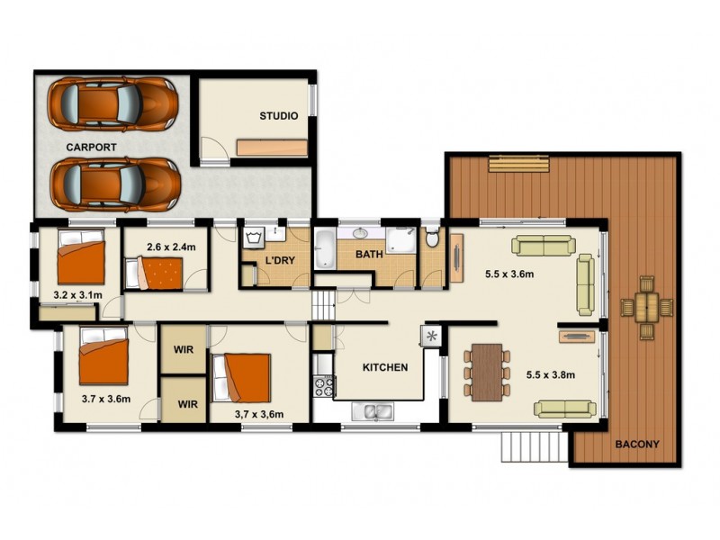 55 Leslie Parade, Slacks Creek QLD 4127 Floorplan