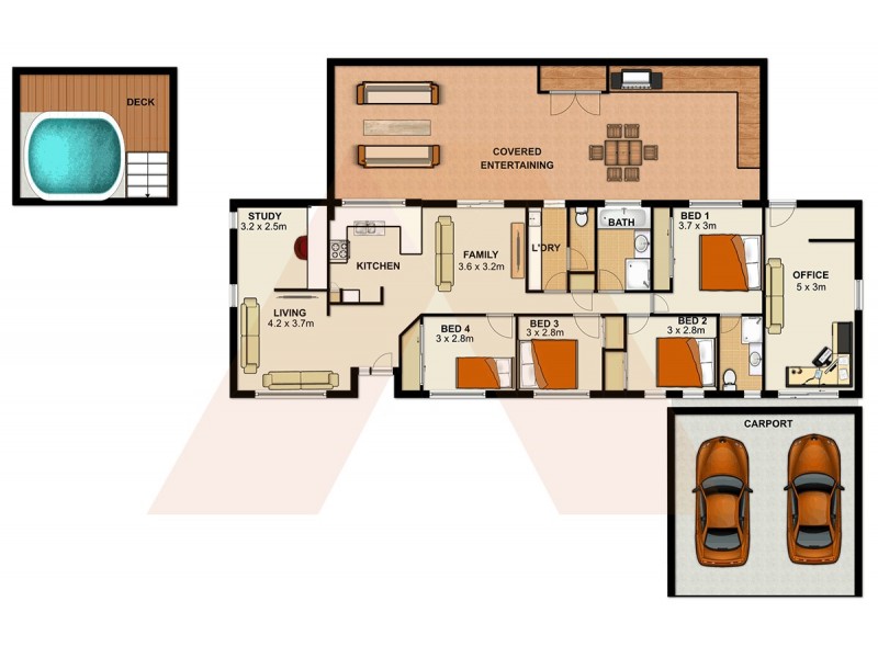 2 Packett Crescent, Loganlea QLD 4131 Floorplan
