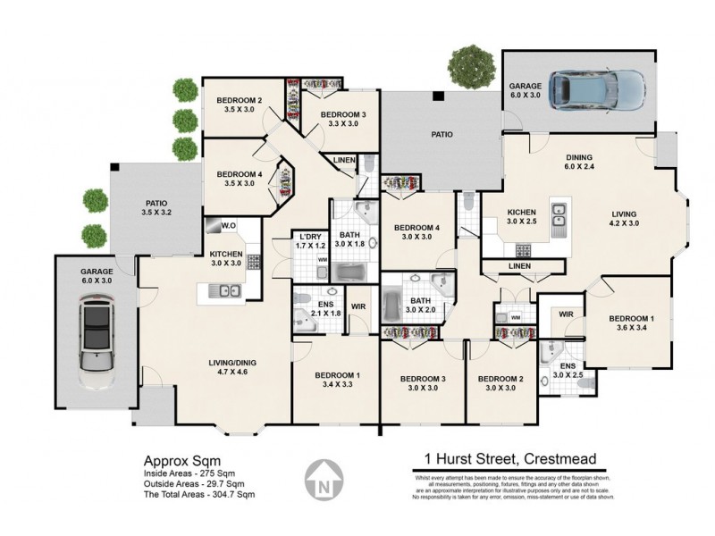 1 Hurst Street, Crestmead QLD 4132 Floorplan