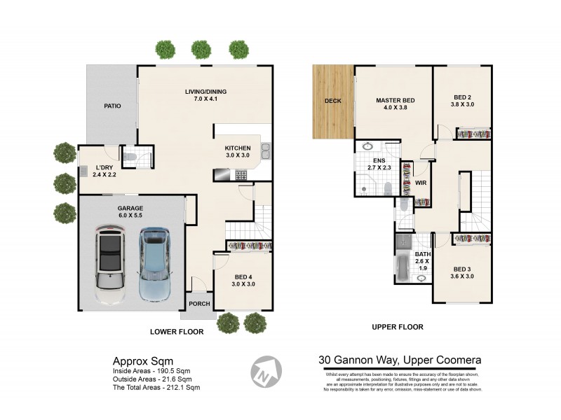 1/2 MacDonald Avenue, Upper Coomera QLD 4209 Floorplan