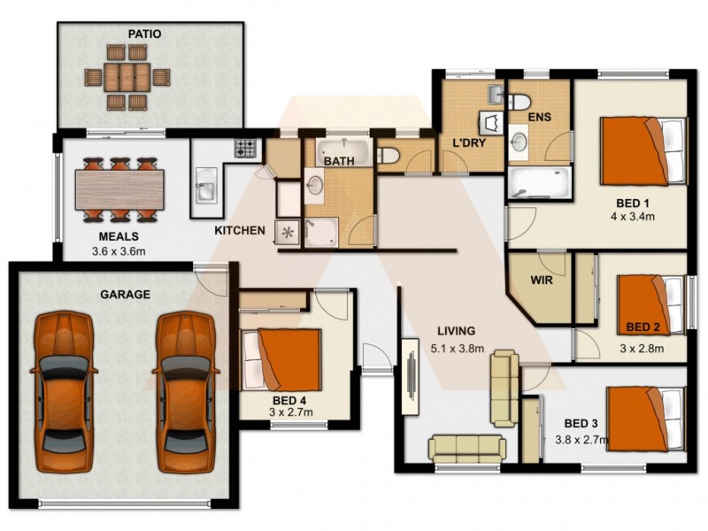 6 Kite Crescent, Eagleby QLD 4207 Floorplan