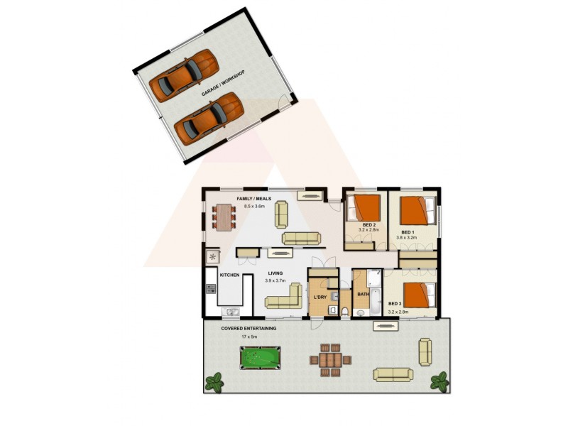 43 Blackthorn Crescent, Shailer Park QLD 4128 Floorplan