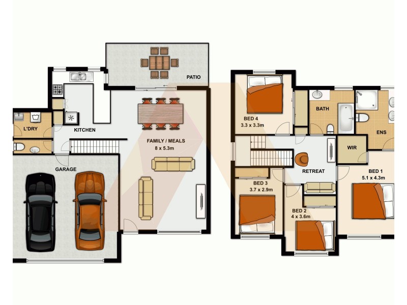 1/8 Rebecca Circuit, Eagleby QLD 4207 Floorplan