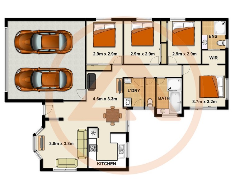21 Lithfield Place, Loganholme QLD 4129 Floorplan