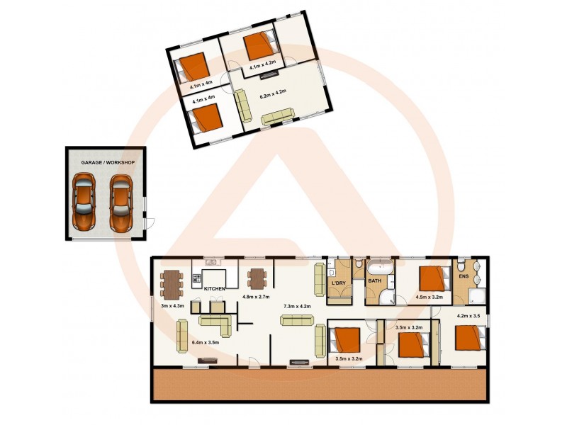 13 Castile Crescent, Holmview QLD 4207 Floorplan