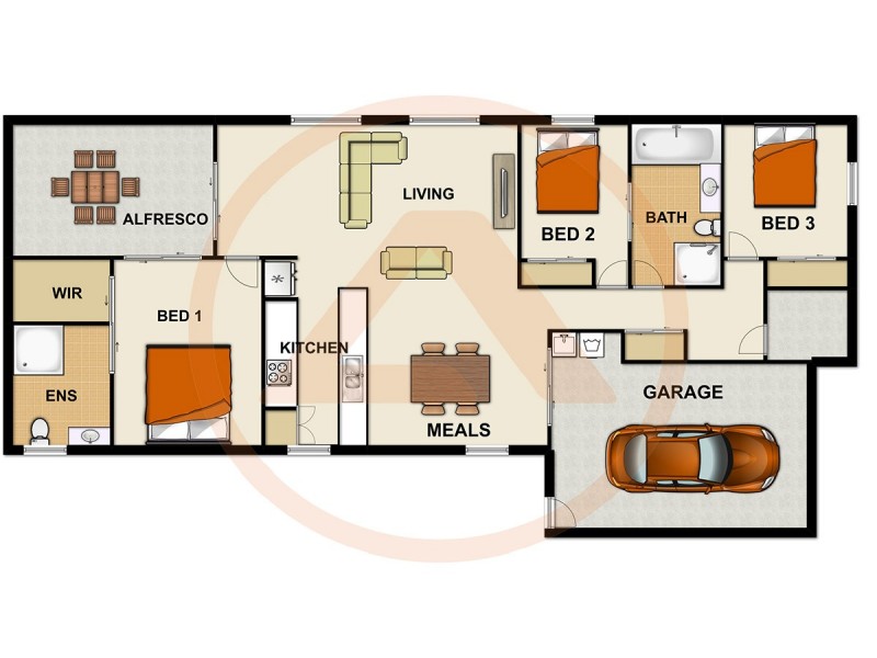 221 Cedar Road, Redbank Plains QLD 4301 Floorplan