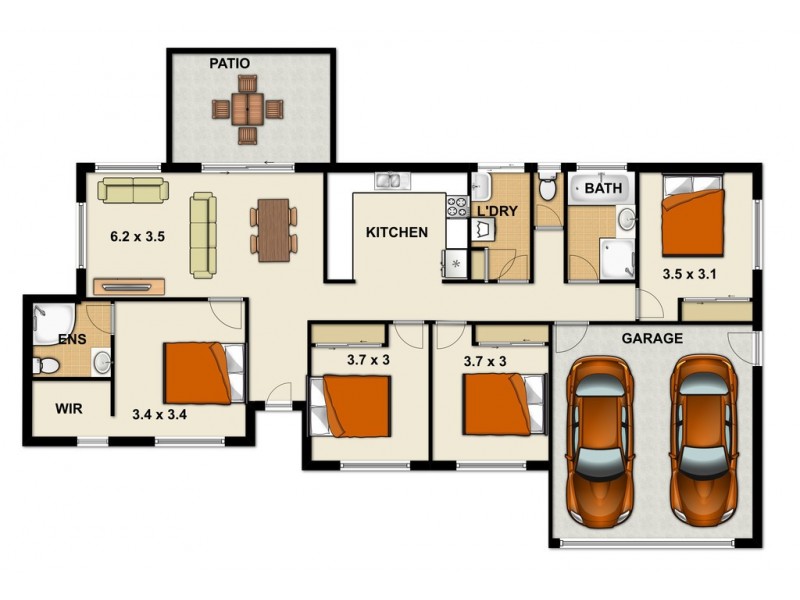 29 Ernestine Circuit, Eagleby QLD 4207 Floorplan
