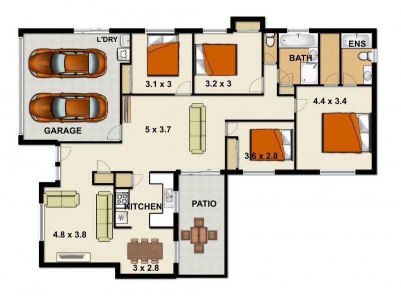 4 Tranquillity Way, Eagleby QLD 4207 Floorplan