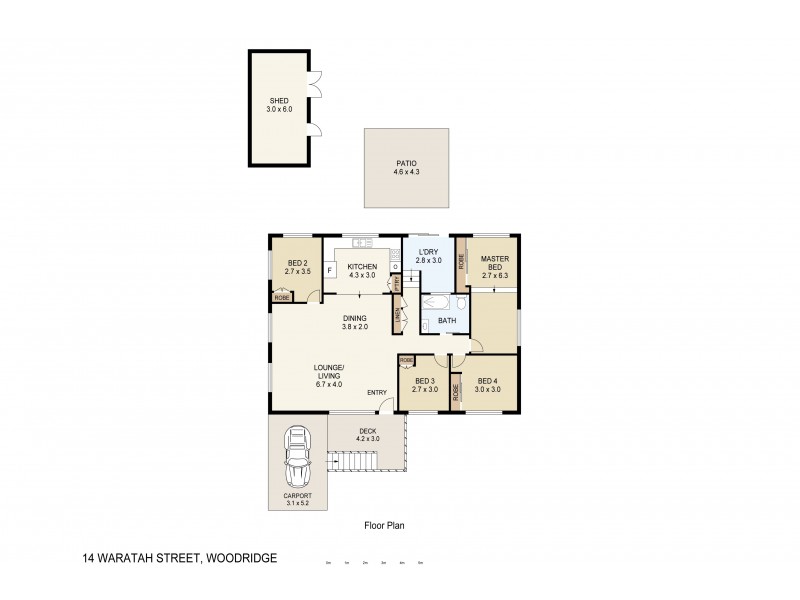 14 Waratah Street, Woodridge QLD 4114 Floorplan