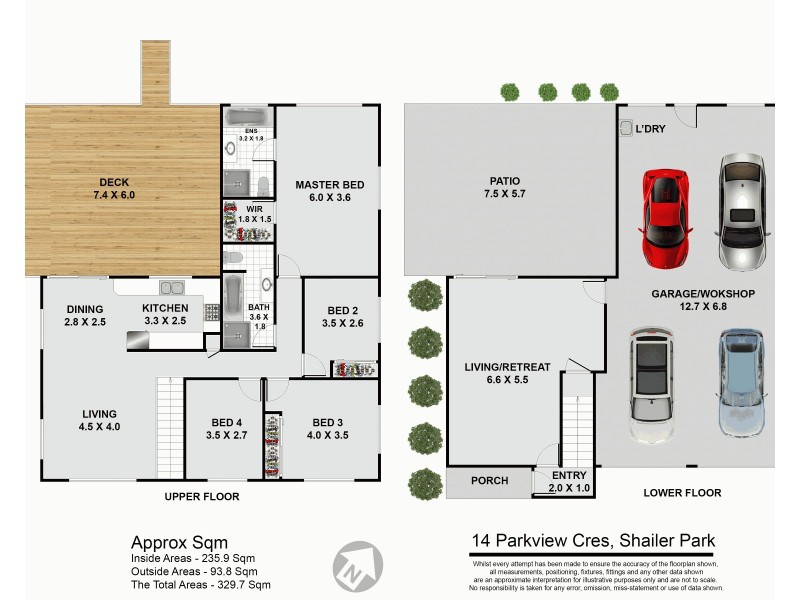 14 Parkview Crescent, Shailer Park QLD 4128 Floorplan