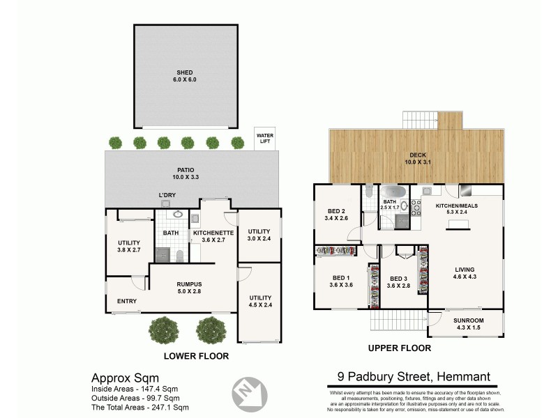 9 Padbury Street, Hemmant QLD 4174 Floorplan