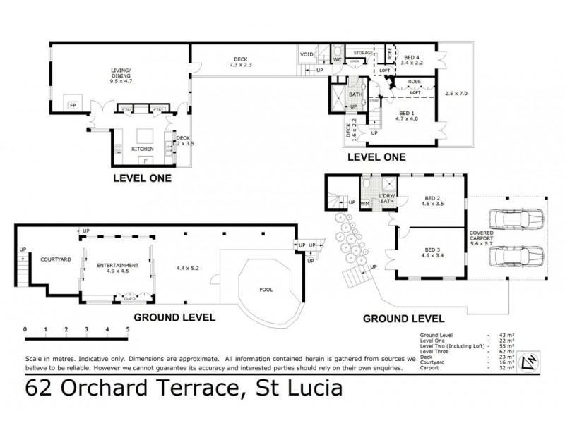 62 Orchard Terrace, St Lucia QLD 4067 Floorplan