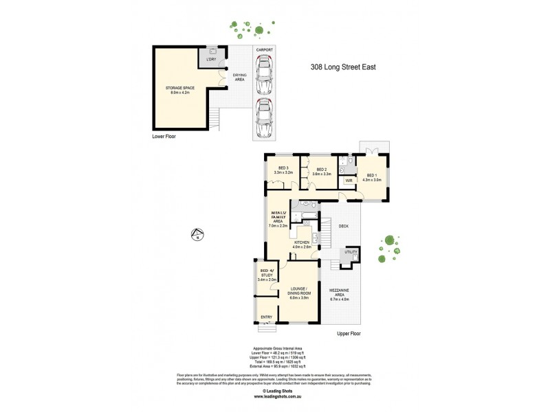308 Long Street East, Graceville QLD 4075 Floorplan