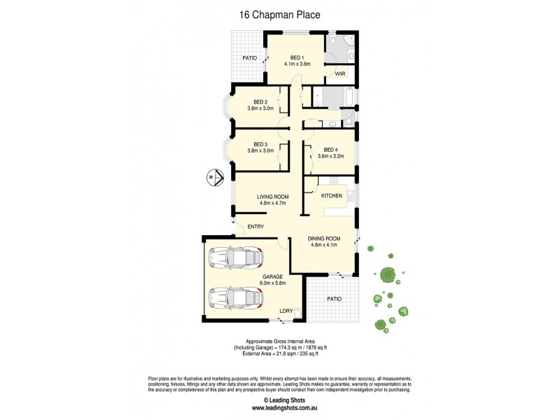 16 Chapman Place, Oxley QLD 4075 Floorplan