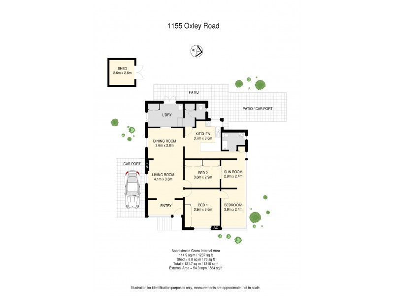 1155 Oxley Road / Cnr Enright Street, Oxley QLD 4075 Floorplan
