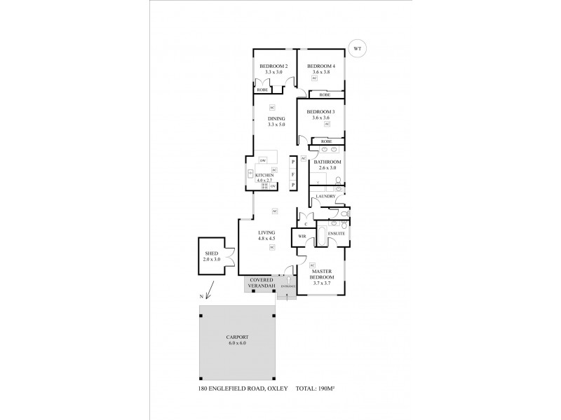 180 Englefield Road, Oxley QLD 4075 Floorplan