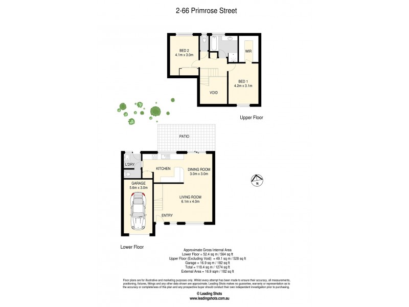 2/66 Primrose Street, Sherwood QLD 4075 Floorplan