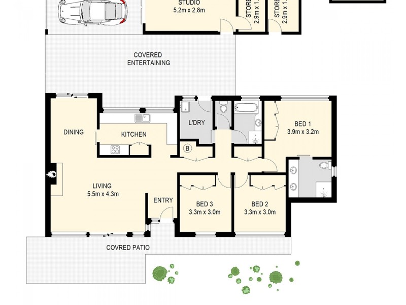93 Almeida Street, Indooroopilly QLD 4068 Floorplan