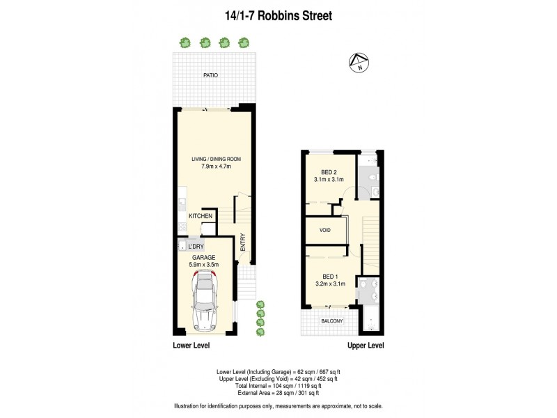 14/1-7 Robbins Street, Corinda QLD 4075 Floorplan
