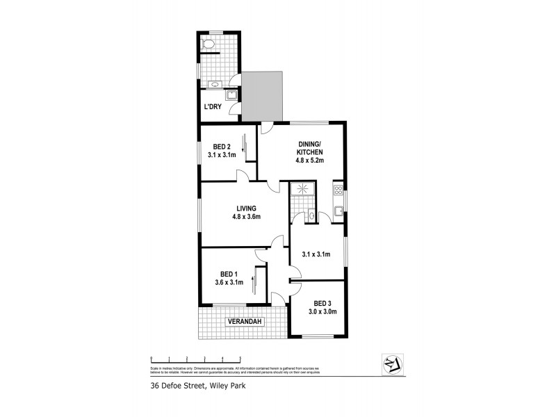 36 Defoe Street, Wiley Park NSW 2195 Floorplan