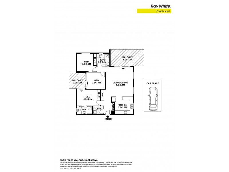 7/26 French Avenue, Bankstown NSW 2200 Floorplan