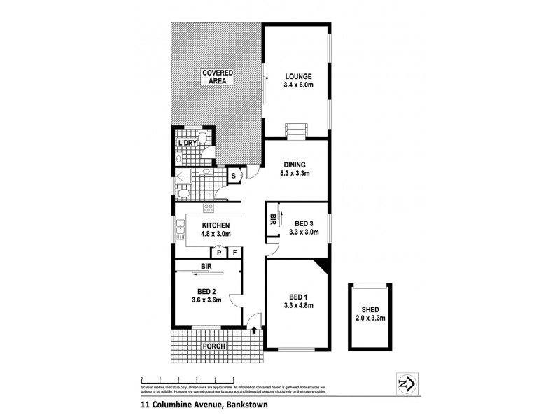 11 Columbine Avenue, Bankstown NSW 2200 Floorplan