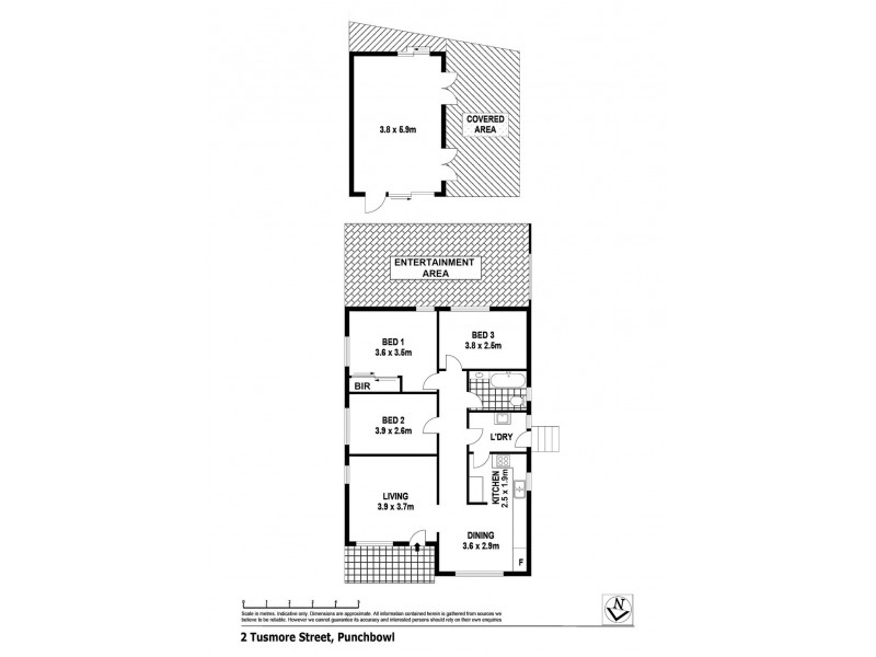 2 Tusmore Street, Punchbowl NSW 2196 Floorplan