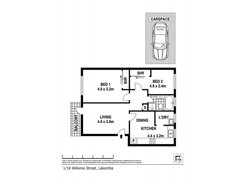 1/18 Willeroo Street, Lakemba NSW 2195 Floorplan
