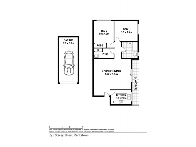 5/1 Stacey St, Bankstown NSW 2200 Floorplan