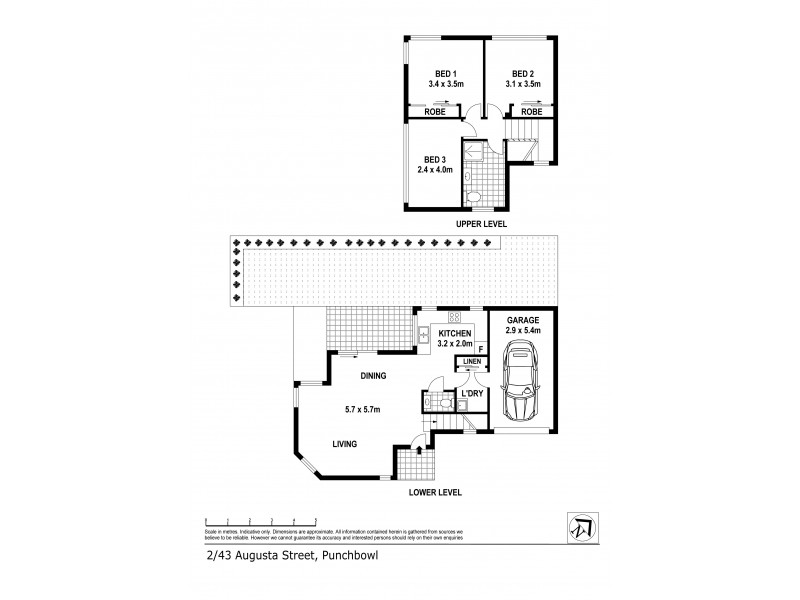 2/43 Augusta Street, Punchbowl NSW 2196 Floorplan
