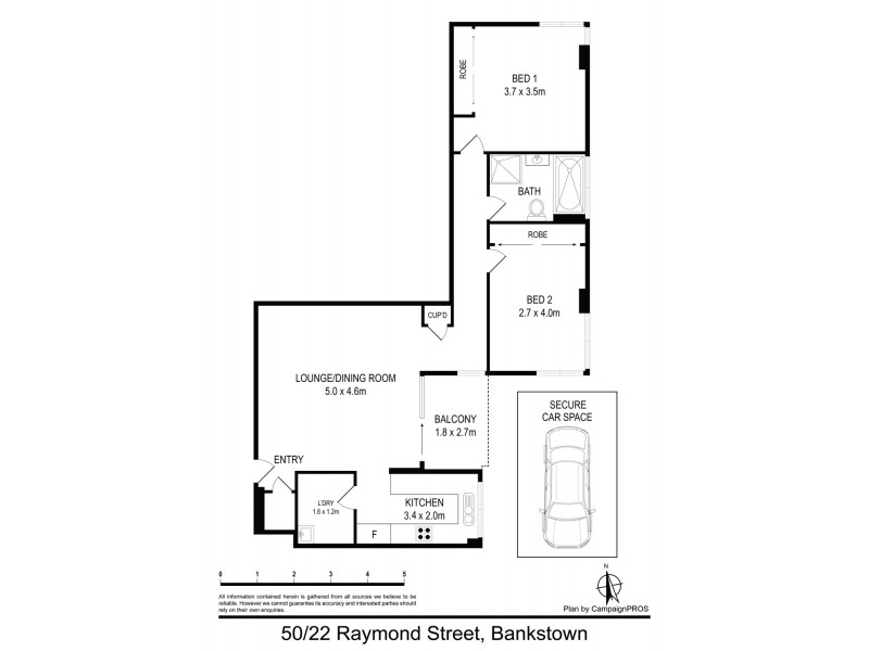 50/22 Raymond Street, Bankstown NSW 2200 Floorplan