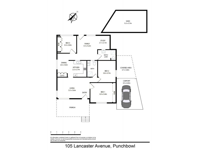 105 Lancaster Avenue, Punchbowl NSW 2196 Floorplan