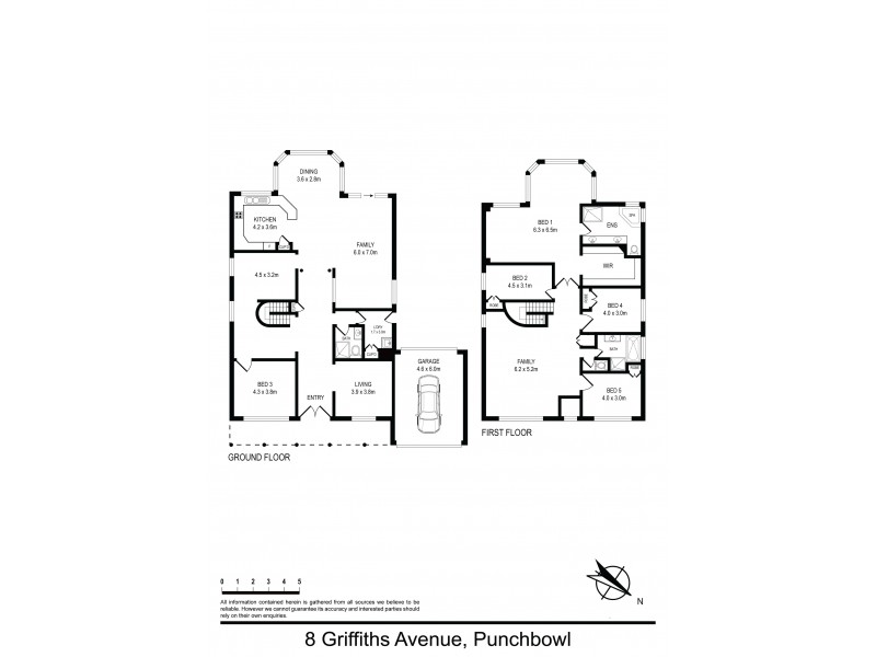8 Griffiths Avenue, Punchbowl NSW 2196 Floorplan